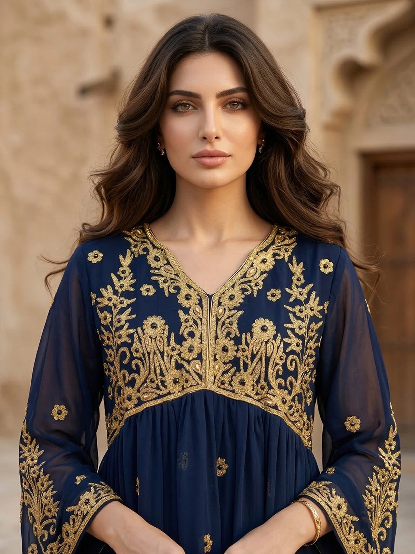 جلابية ليالي الدانة الكحلية
